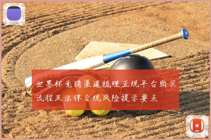 世界杯竞猜渠道梳理正规平台购买流程及法律合规风险提示要点
